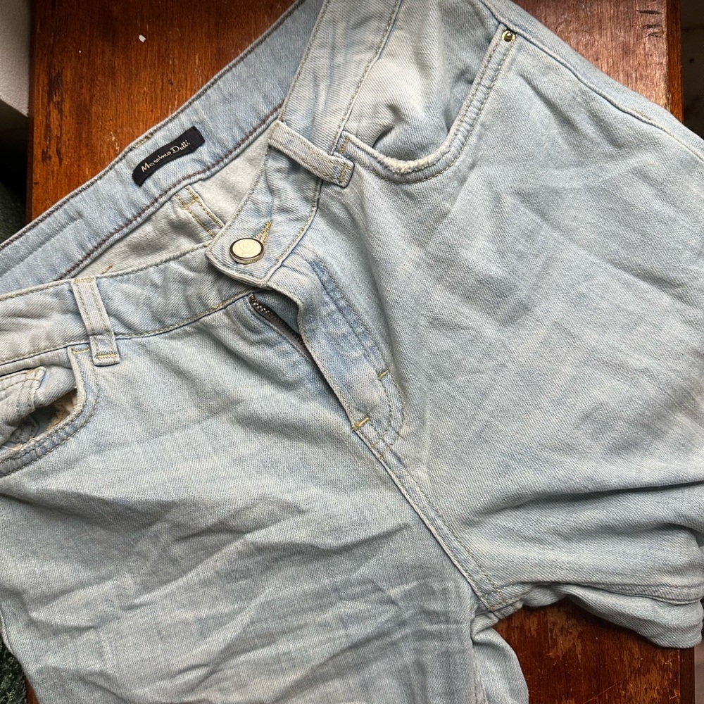 Massimo Dutti Jeans Straight Leg Pre-worn in